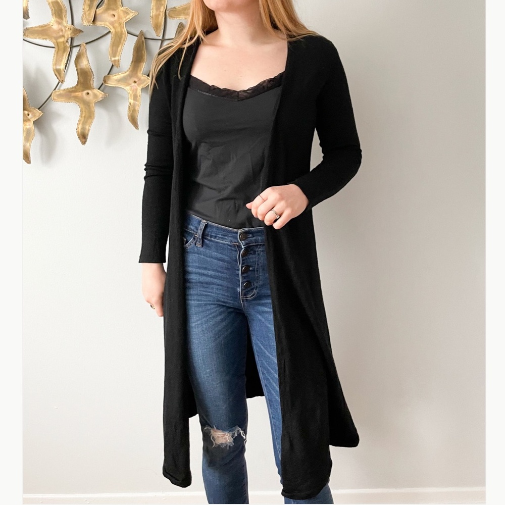 TAHARI Merino Wool Cardigan Sweater